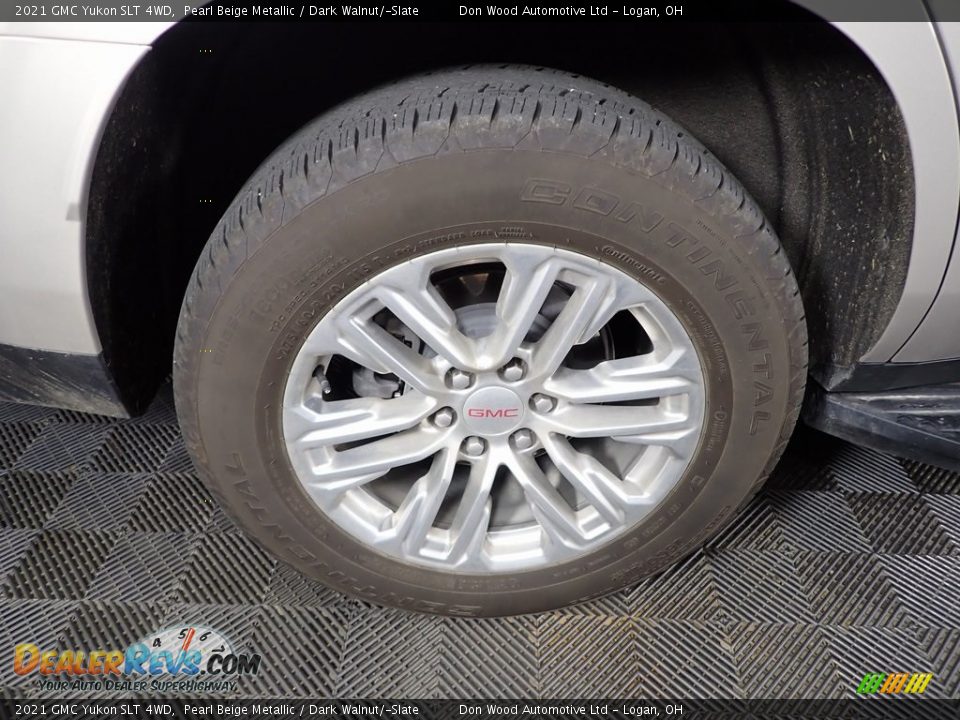 2021 GMC Yukon SLT 4WD Pearl Beige Metallic / Dark Walnut/­Slate Photo #34