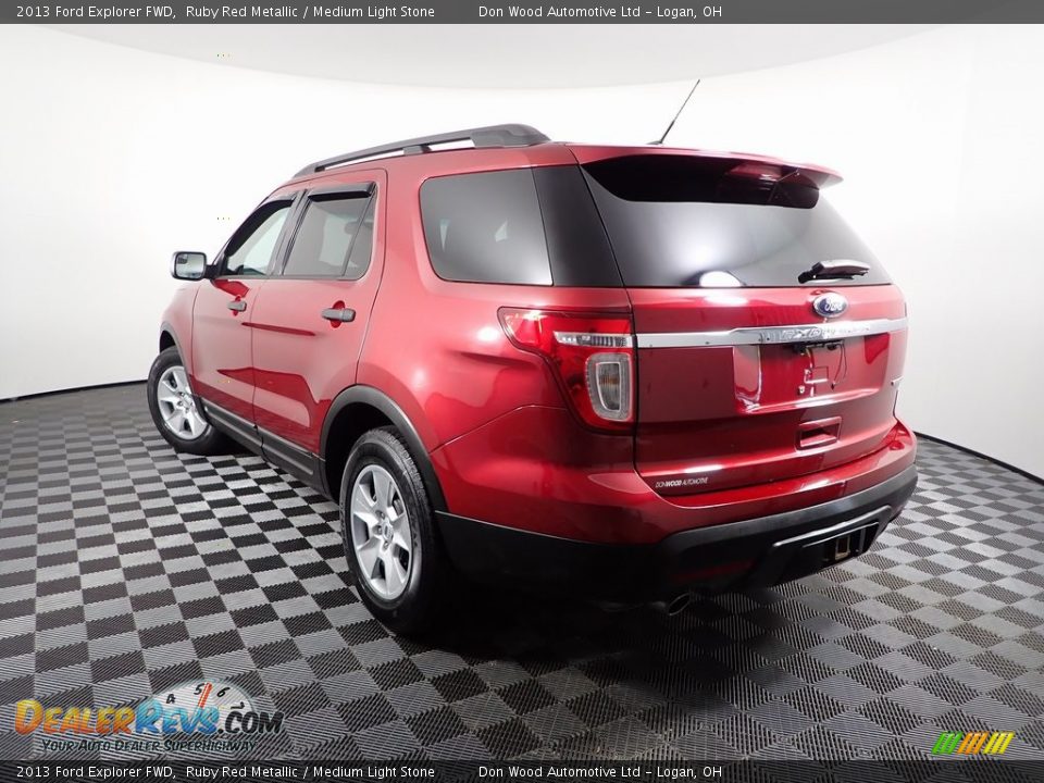 2013 Ford Explorer FWD Ruby Red Metallic / Medium Light Stone Photo #6