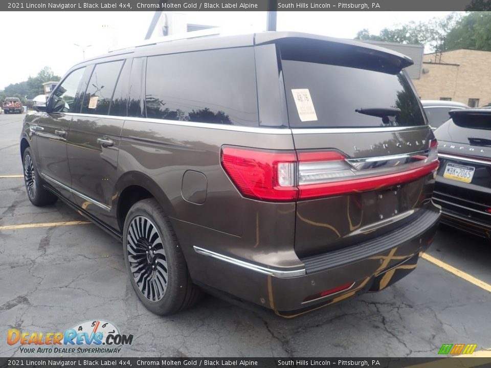 2021 Lincoln Navigator L Black Label 4x4 Chroma Molten Gold / Black Label Alpine Photo #2