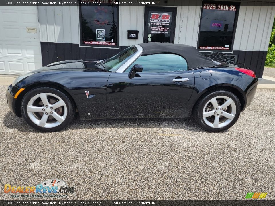 2006 Pontiac Solstice Roadster Mysterious Black / Ebony Photo #1