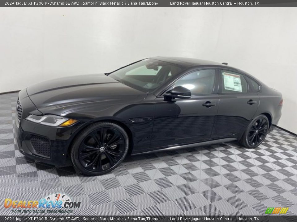 2024 Jaguar XF P300 R-Dynamic SE AWD Santorini Black Metallic / Siena Tan/Ebony Photo #6