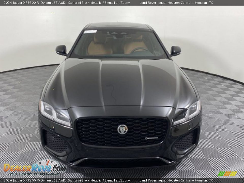 2024 Jaguar XF P300 R-Dynamic SE AWD Santorini Black Metallic / Siena Tan/Ebony Photo #8