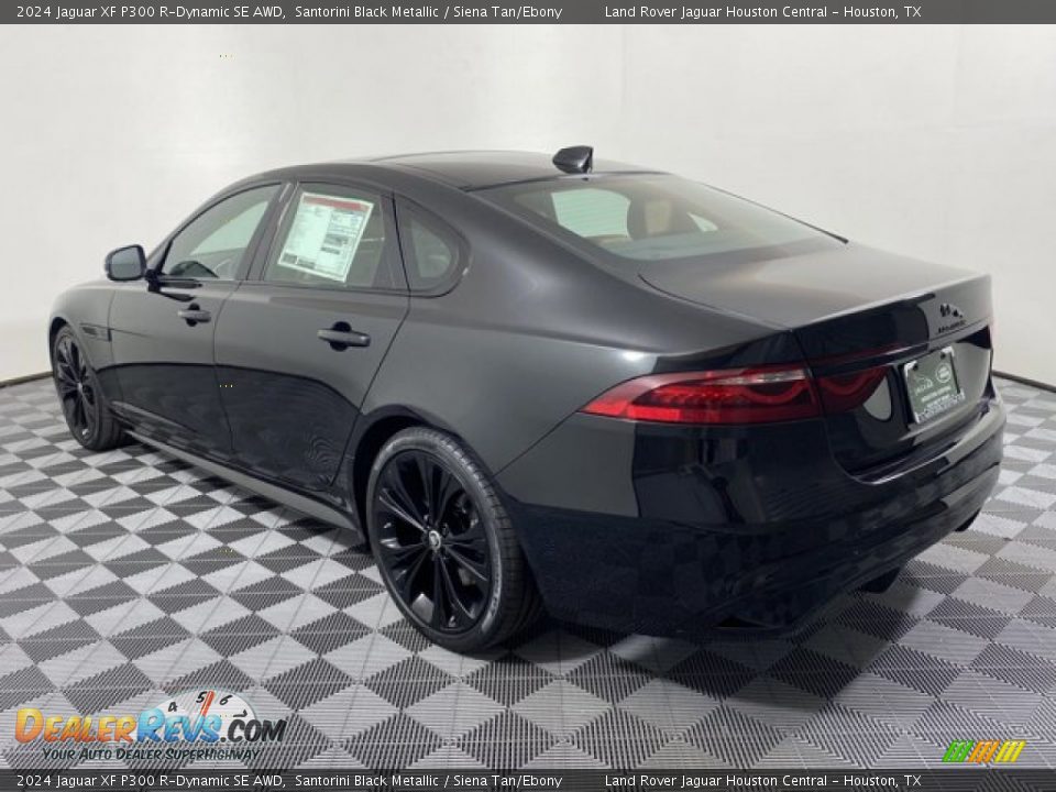 2024 Jaguar XF P300 R-Dynamic SE AWD Santorini Black Metallic / Siena Tan/Ebony Photo #10