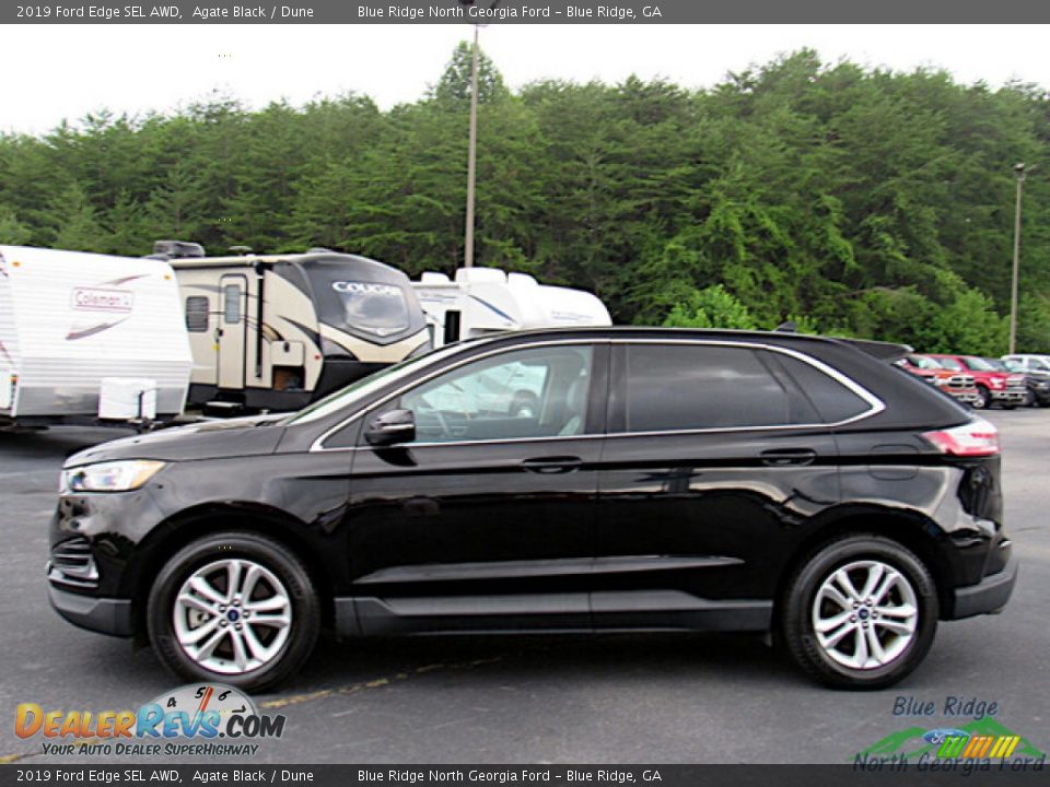 2019 Ford Edge SEL AWD Agate Black / Dune Photo #2