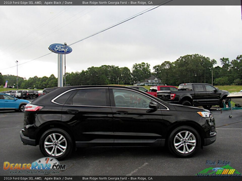 2019 Ford Edge SEL AWD Agate Black / Dune Photo #6