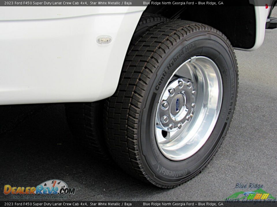 2023 Ford F450 Super Duty Lariat Crew Cab 4x4 Star White Metallic / Baja Photo #9