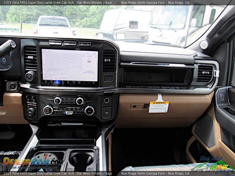 2023 Ford F450 Super Duty Lariat Crew Cab 4x4 Star White Metallic / Baja Photo #12