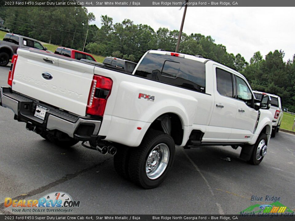 2023 Ford F450 Super Duty Lariat Crew Cab 4x4 Star White Metallic / Baja Photo #30