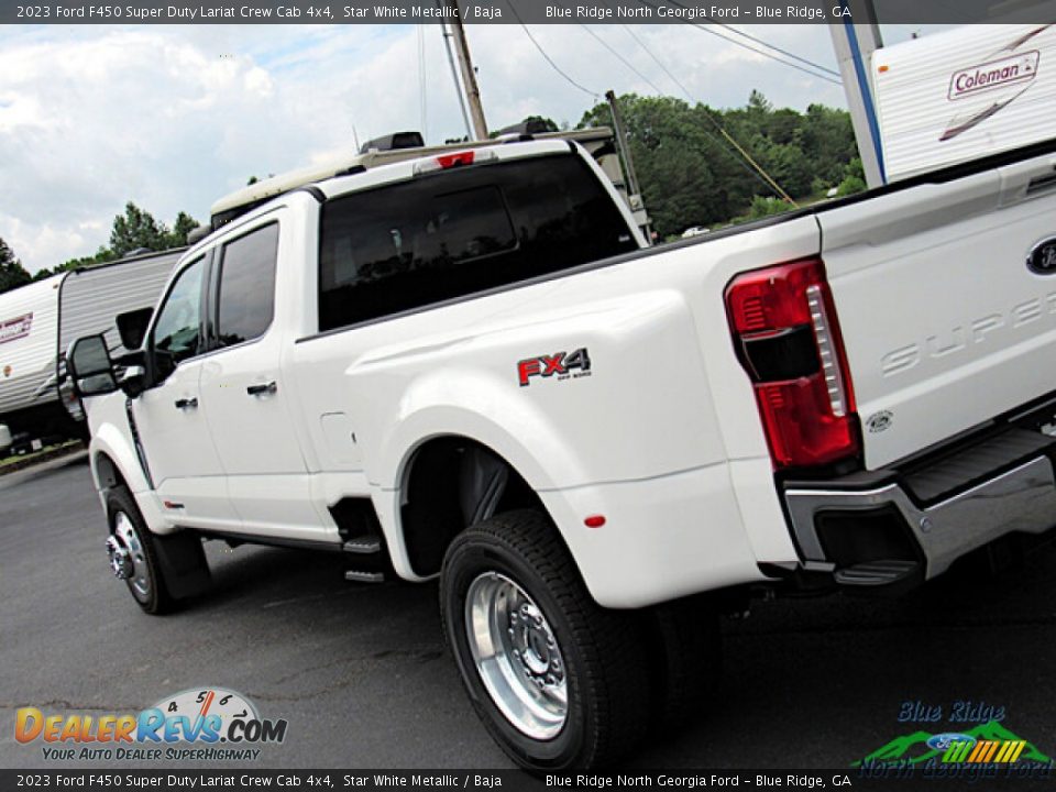 2023 Ford F450 Super Duty Lariat Crew Cab 4x4 Star White Metallic / Baja Photo #31