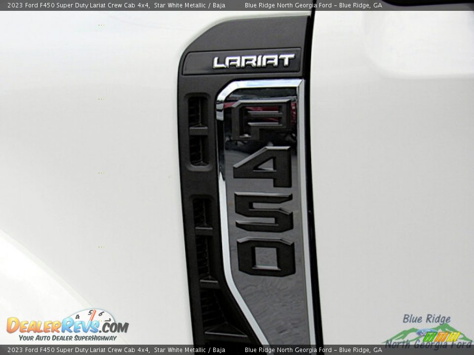 2023 Ford F450 Super Duty Lariat Crew Cab 4x4 Star White Metallic / Baja Photo #33