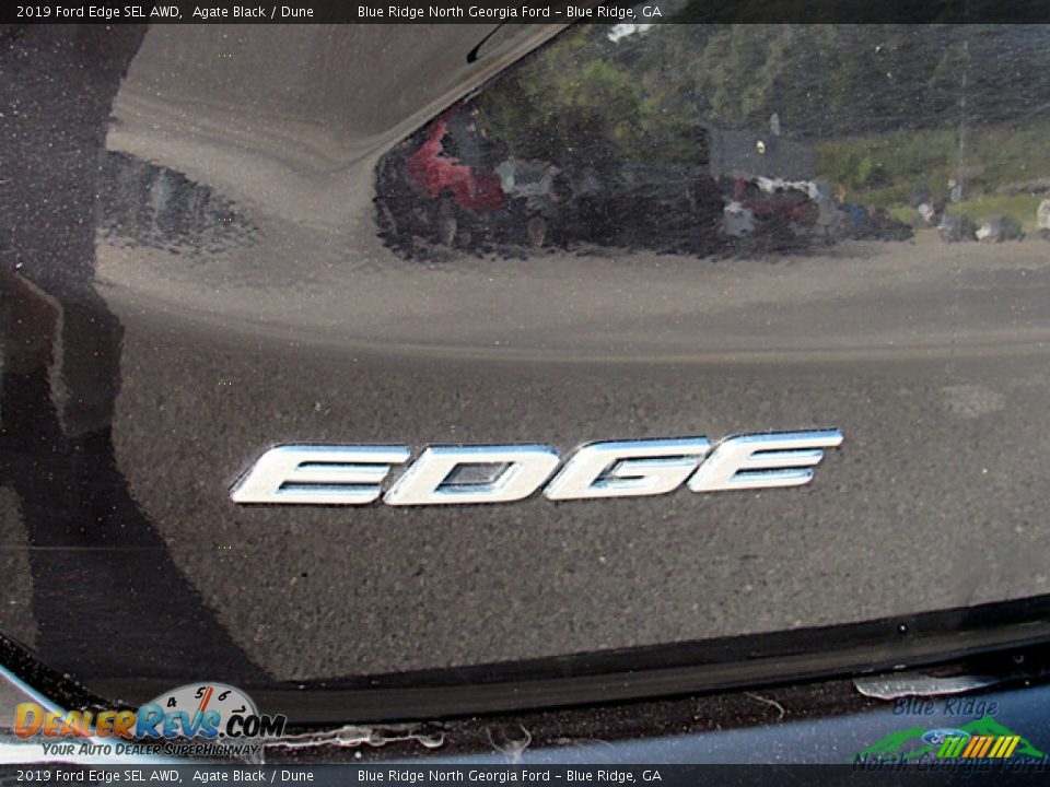 2019 Ford Edge SEL AWD Agate Black / Dune Photo #30