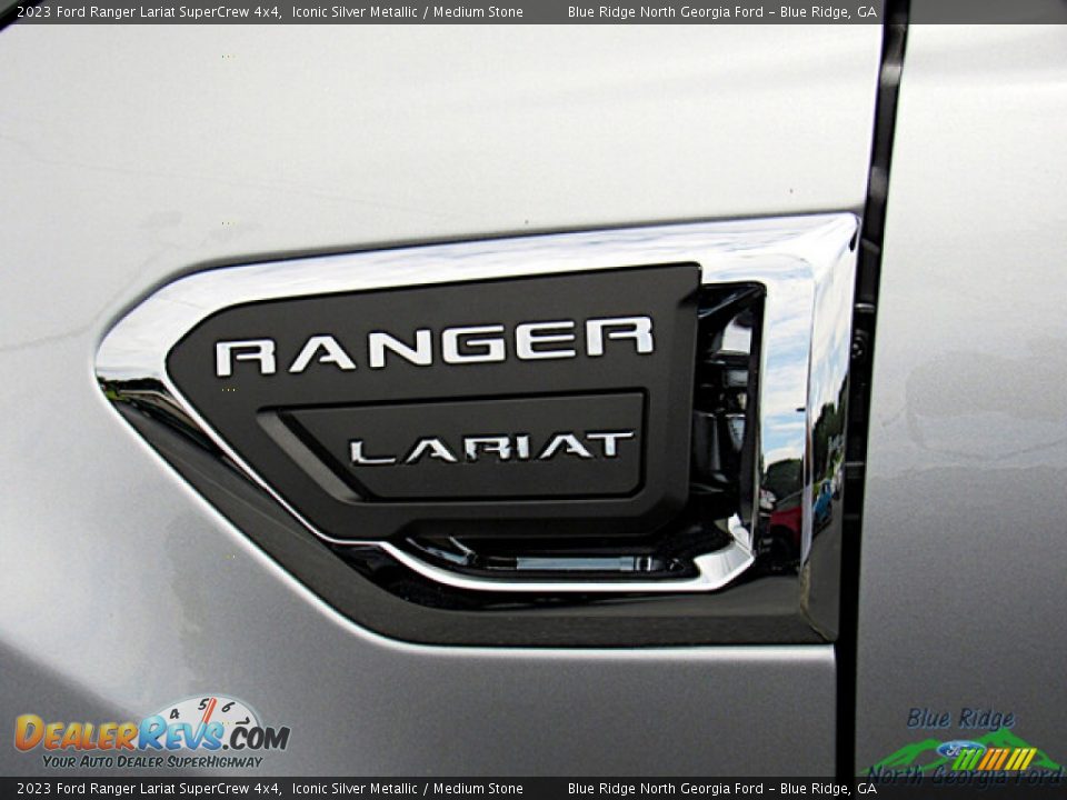 2023 Ford Ranger Lariat SuperCrew 4x4 Iconic Silver Metallic / Medium Stone Photo #29