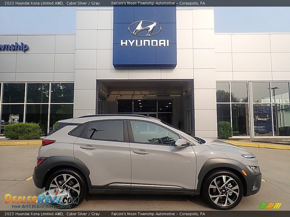 2023 Hyundai Kona Limited AWD Cyber Silver / Gray Photo #1