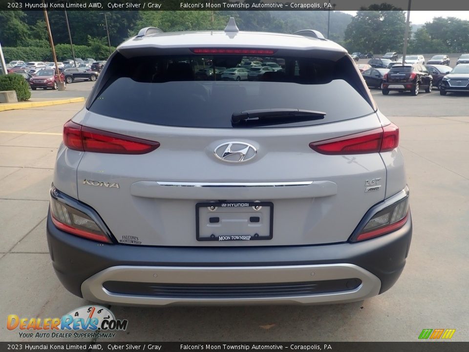 2023 Hyundai Kona Limited AWD Cyber Silver / Gray Photo #3