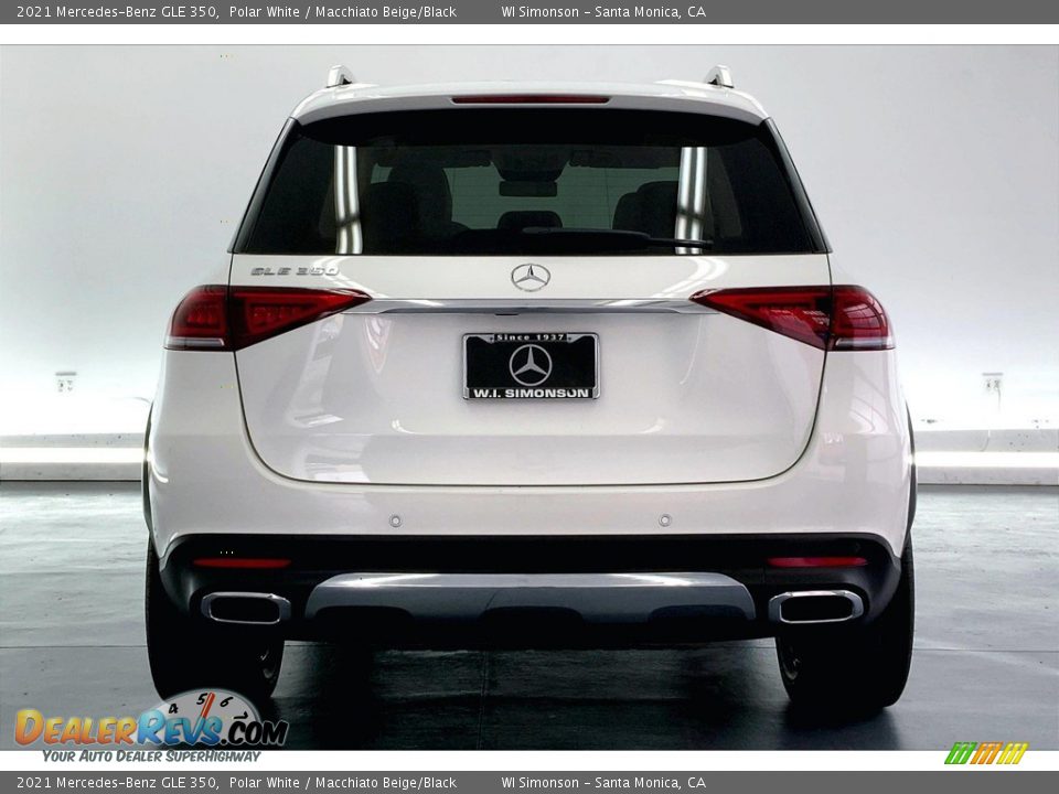 2021 Mercedes-Benz GLE 350 Polar White / Macchiato Beige/Black Photo #3