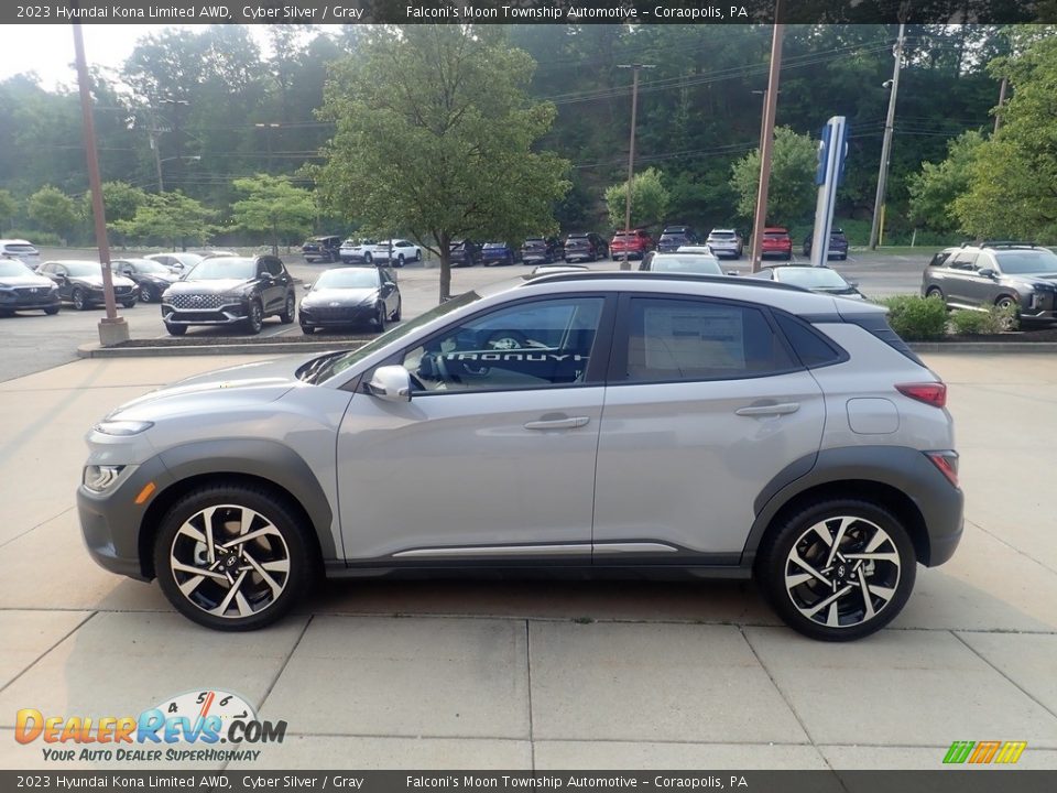 2023 Hyundai Kona Limited AWD Cyber Silver / Gray Photo #6