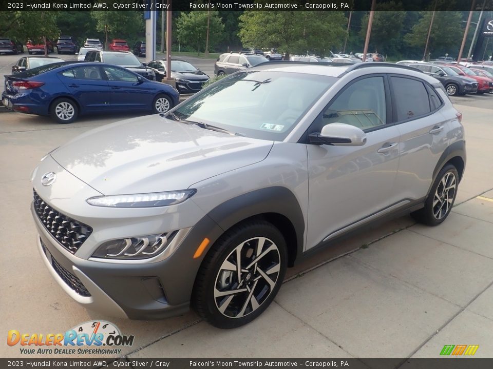 2023 Hyundai Kona Limited AWD Cyber Silver / Gray Photo #7