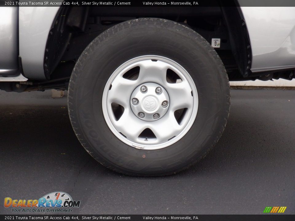 2021 Toyota Tacoma SR Access Cab 4x4 Silver Sky Metallic / Cement Photo #5