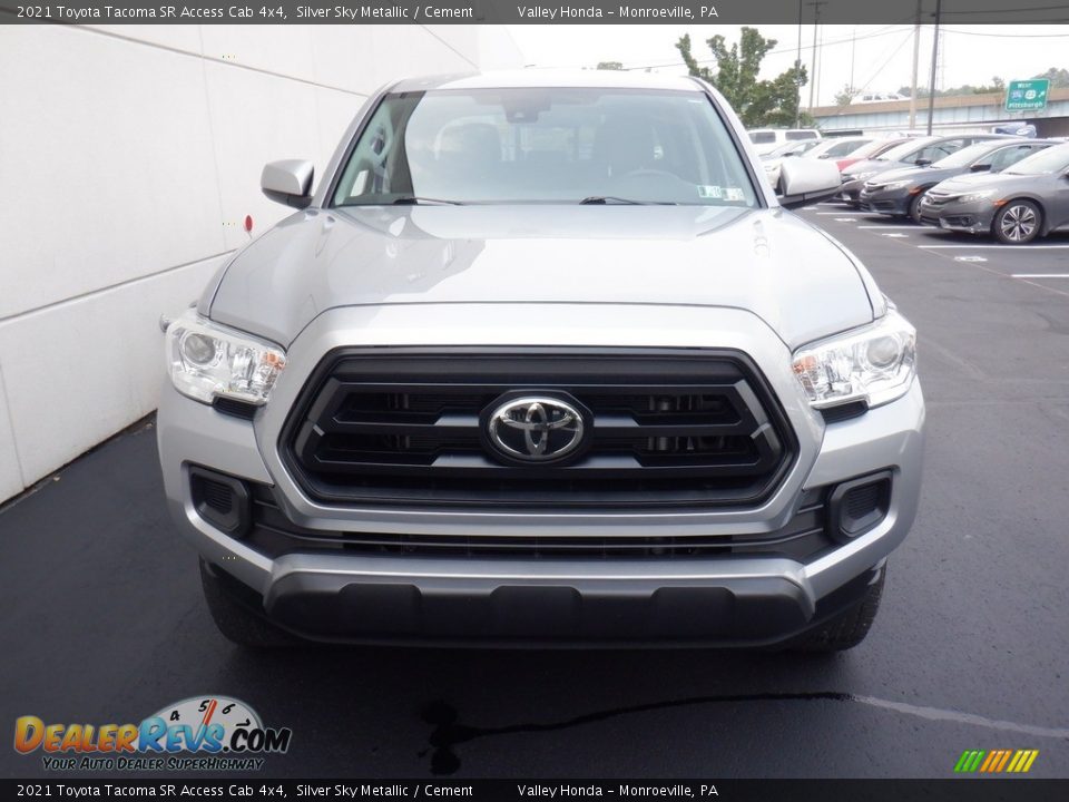 2021 Toyota Tacoma SR Access Cab 4x4 Silver Sky Metallic / Cement Photo #6