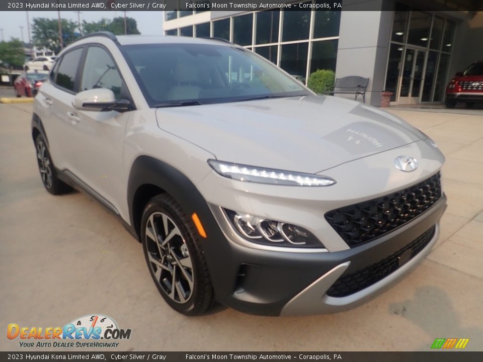 2023 Hyundai Kona Limited AWD Cyber Silver / Gray Photo #9