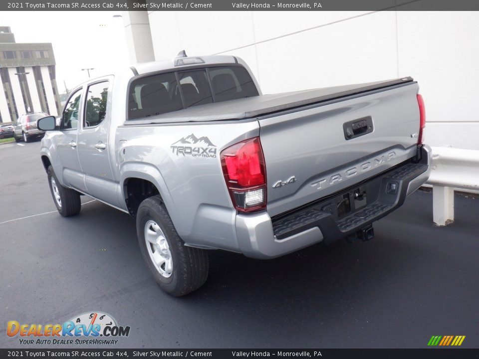 2021 Toyota Tacoma SR Access Cab 4x4 Silver Sky Metallic / Cement Photo #12