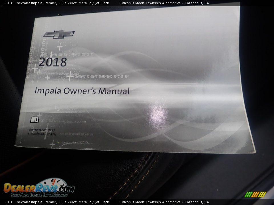 2018 Chevrolet Impala Premier Blue Velvet Metallic / Jet Black Photo #14