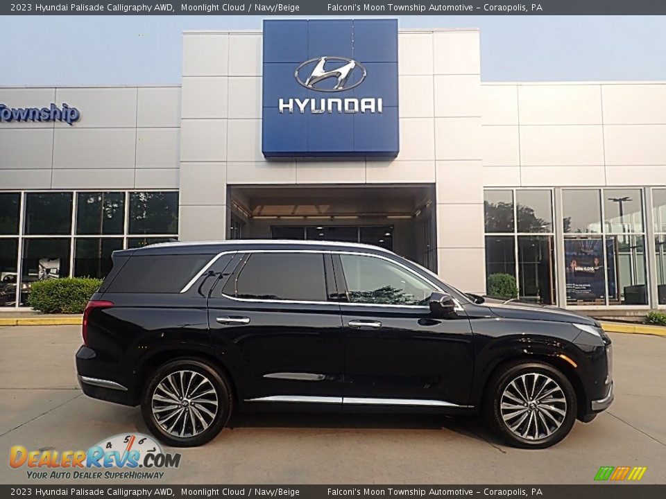 2023 Hyundai Palisade Calligraphy AWD Moonlight Cloud / Navy/Beige Photo #1