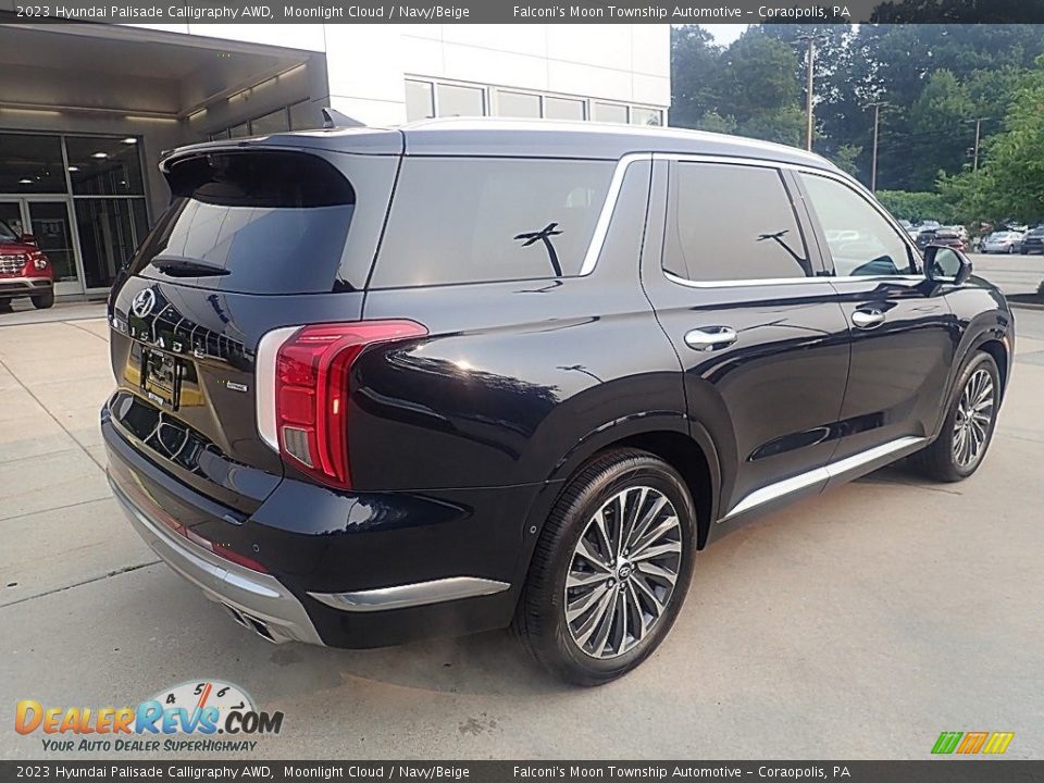 2023 Hyundai Palisade Calligraphy AWD Moonlight Cloud / Navy/Beige Photo #2