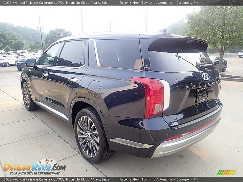 2023 Hyundai Palisade Calligraphy AWD Moonlight Cloud / Navy/Beige Photo #5