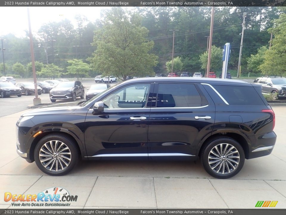 2023 Hyundai Palisade Calligraphy AWD Moonlight Cloud / Navy/Beige Photo #6