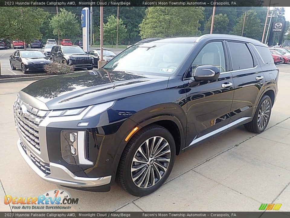 2023 Hyundai Palisade Calligraphy AWD Moonlight Cloud / Navy/Beige Photo #7