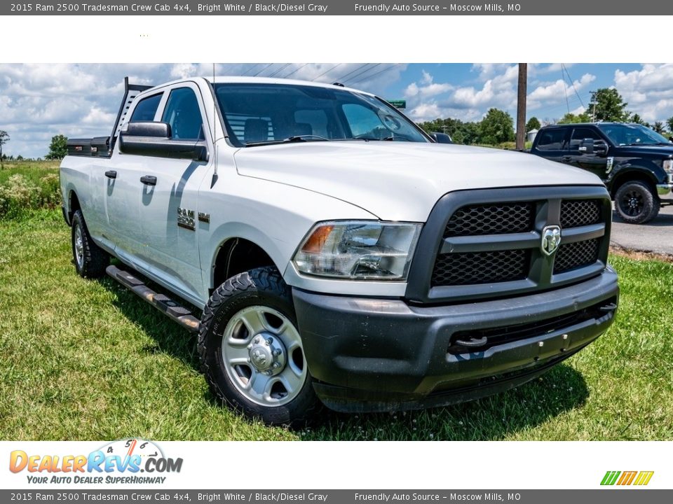 2015 Ram 2500 Tradesman Crew Cab 4x4 Bright White / Black/Diesel Gray Photo #1