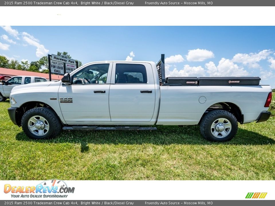 2015 Ram 2500 Tradesman Crew Cab 4x4 Bright White / Black/Diesel Gray Photo #7