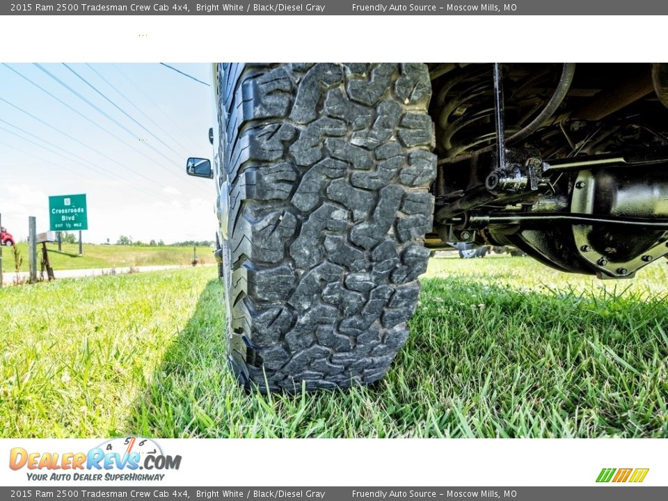 2015 Ram 2500 Tradesman Crew Cab 4x4 Bright White / Black/Diesel Gray Photo #14