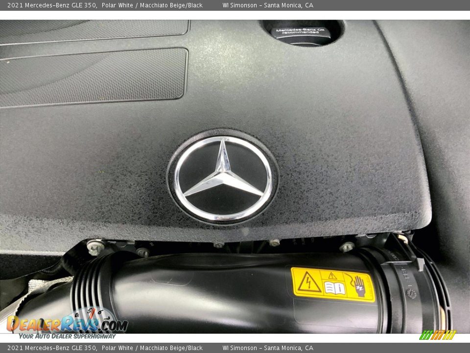 2021 Mercedes-Benz GLE 350 Polar White / Macchiato Beige/Black Photo #32