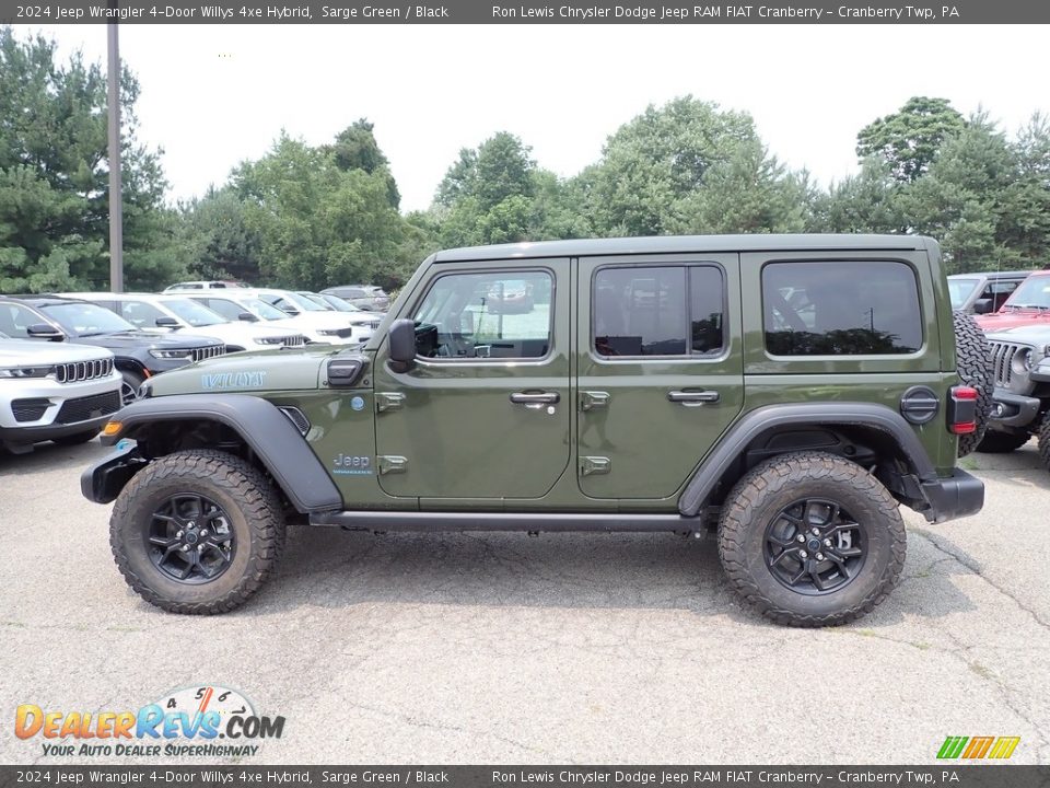 Sarge Green 2024 Jeep Wrangler 4-Door Willys 4xe Hybrid Photo #2