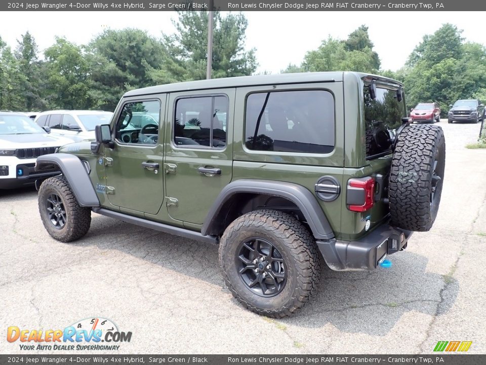 2024 Jeep Wrangler 4-Door Willys 4xe Hybrid Sarge Green / Black Photo #3