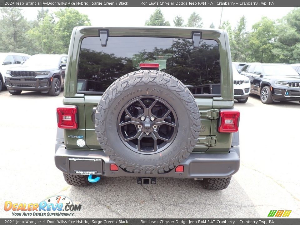 2024 Jeep Wrangler 4-Door Willys 4xe Hybrid Sarge Green / Black Photo #4