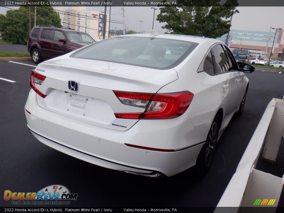 2022 Honda Accord EX-L Hybrid Platinum White Pearl / Ivory Photo #7