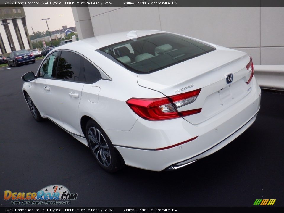 2022 Honda Accord EX-L Hybrid Platinum White Pearl / Ivory Photo #10