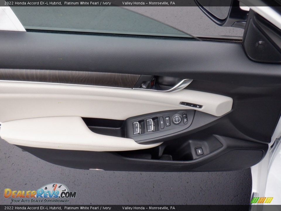 2022 Honda Accord EX-L Hybrid Platinum White Pearl / Ivory Photo #12