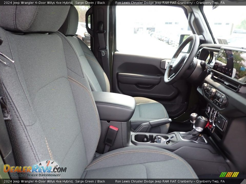 Front Seat of 2024 Jeep Wrangler 4-Door Willys 4xe Hybrid Photo #10