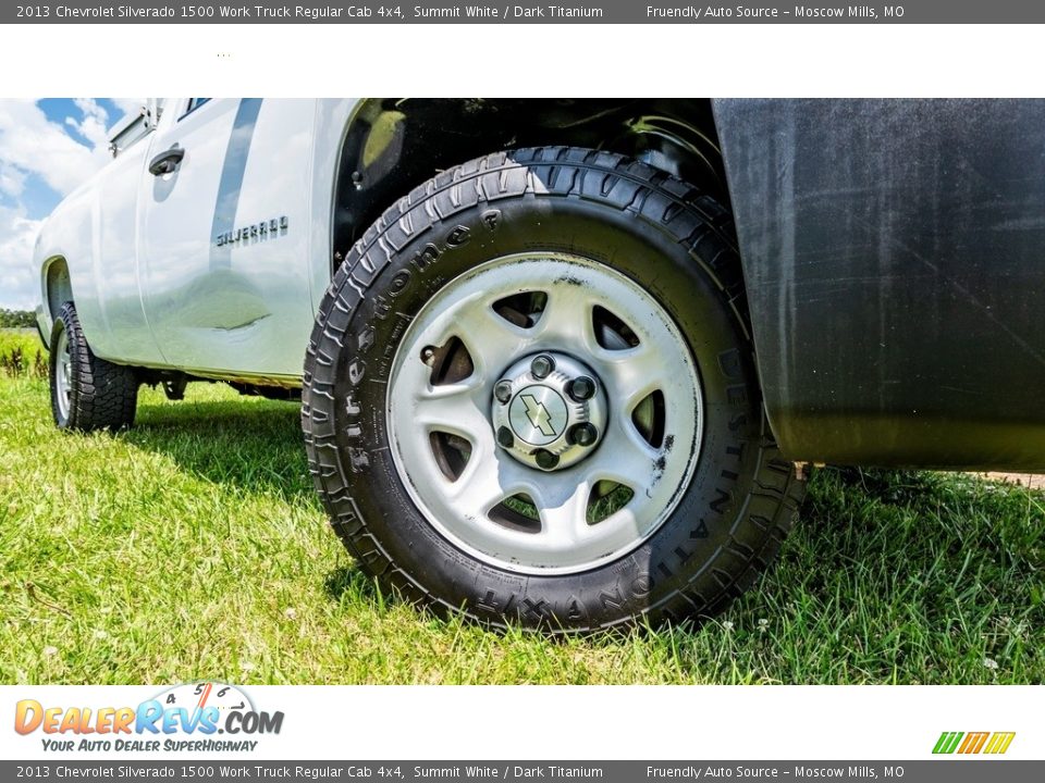 2013 Chevrolet Silverado 1500 Work Truck Regular Cab 4x4 Summit White / Dark Titanium Photo #2