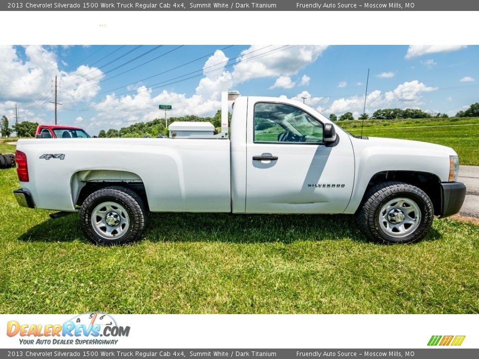 2013 Chevrolet Silverado 1500 Work Truck Regular Cab 4x4 Summit White / Dark Titanium Photo #3