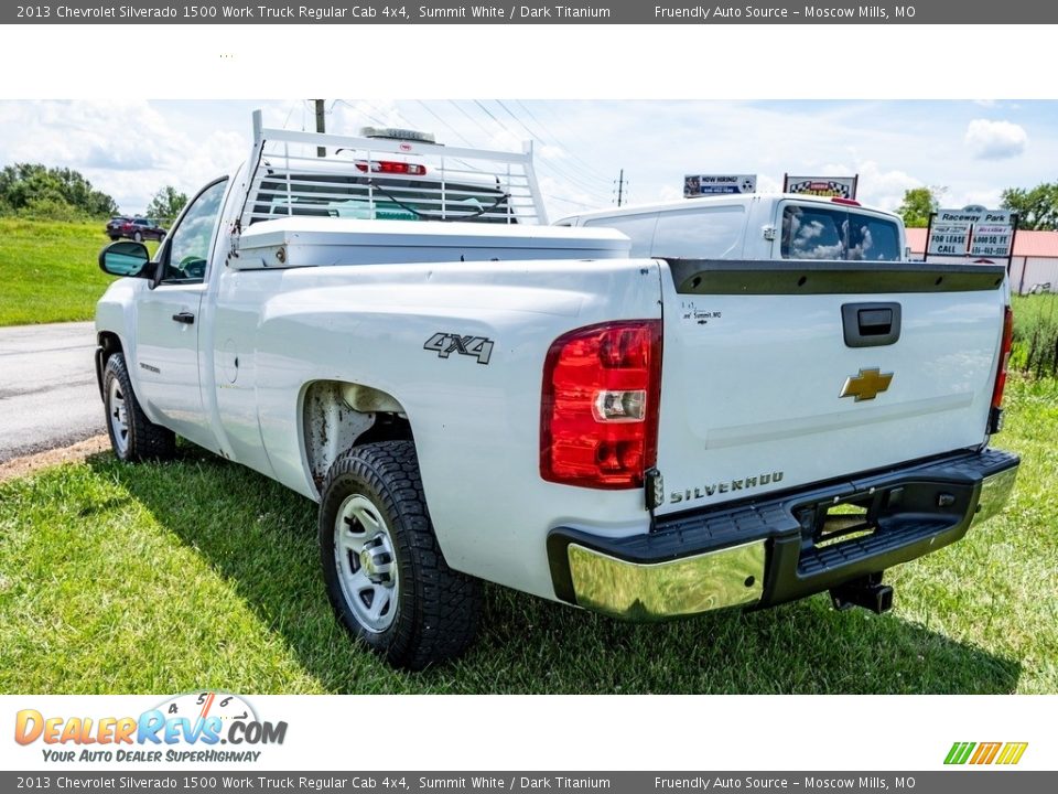 2013 Chevrolet Silverado 1500 Work Truck Regular Cab 4x4 Summit White / Dark Titanium Photo #6