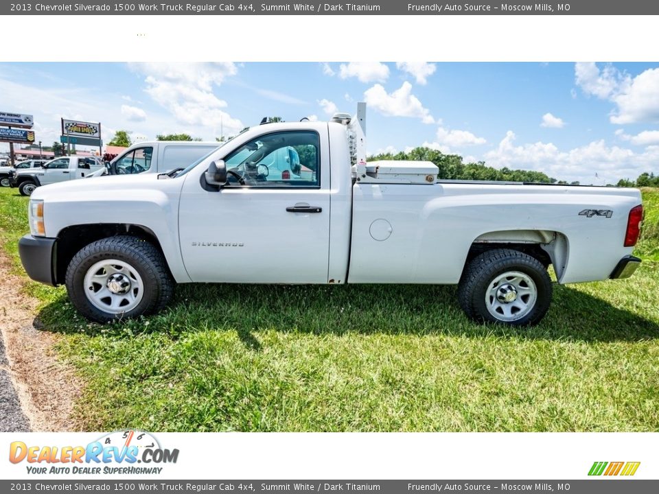 2013 Chevrolet Silverado 1500 Work Truck Regular Cab 4x4 Summit White / Dark Titanium Photo #7