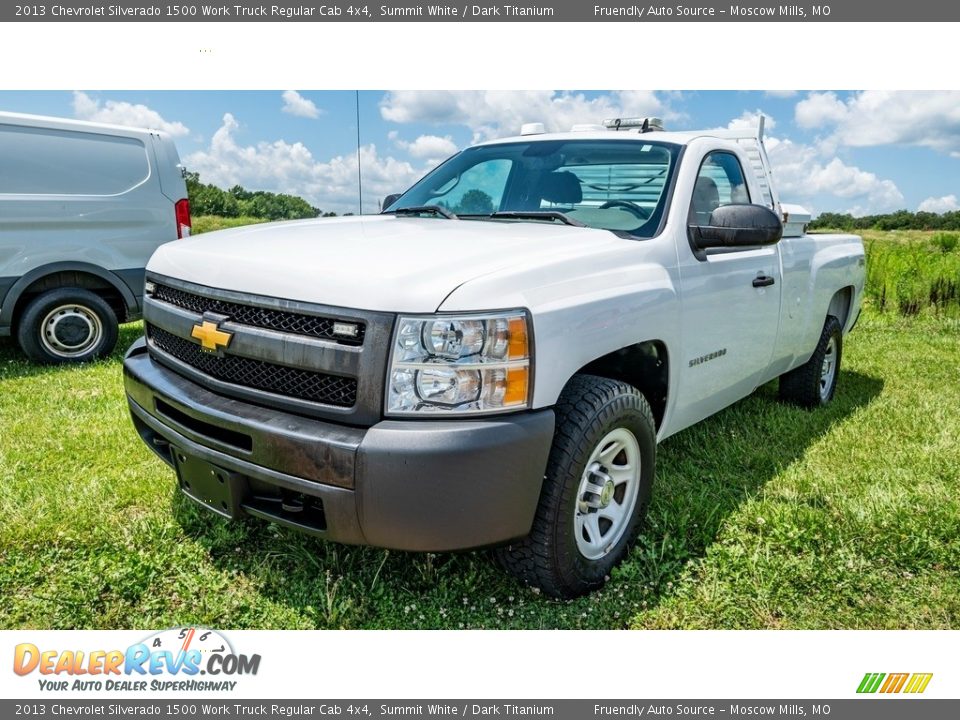 2013 Chevrolet Silverado 1500 Work Truck Regular Cab 4x4 Summit White / Dark Titanium Photo #8