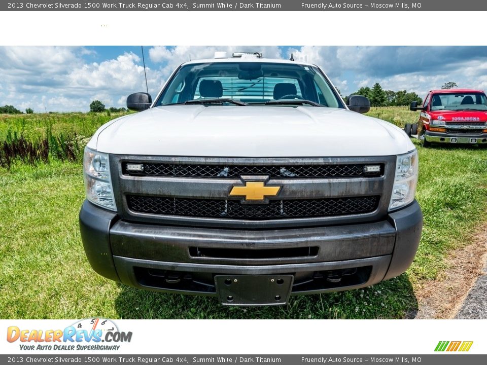 2013 Chevrolet Silverado 1500 Work Truck Regular Cab 4x4 Summit White / Dark Titanium Photo #9