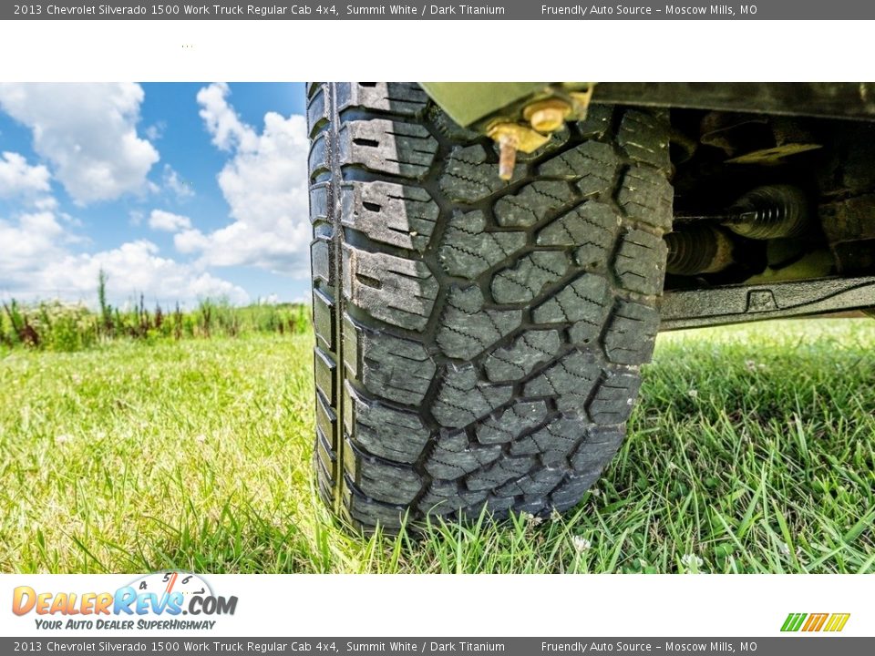 2013 Chevrolet Silverado 1500 Work Truck Regular Cab 4x4 Summit White / Dark Titanium Photo #11