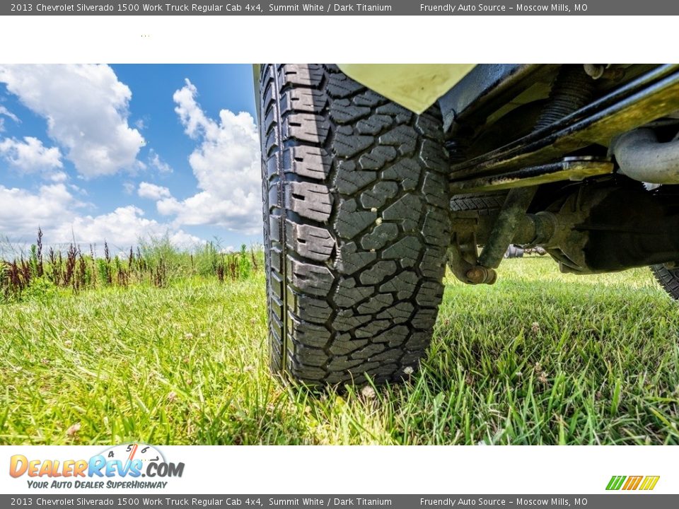 2013 Chevrolet Silverado 1500 Work Truck Regular Cab 4x4 Summit White / Dark Titanium Photo #12